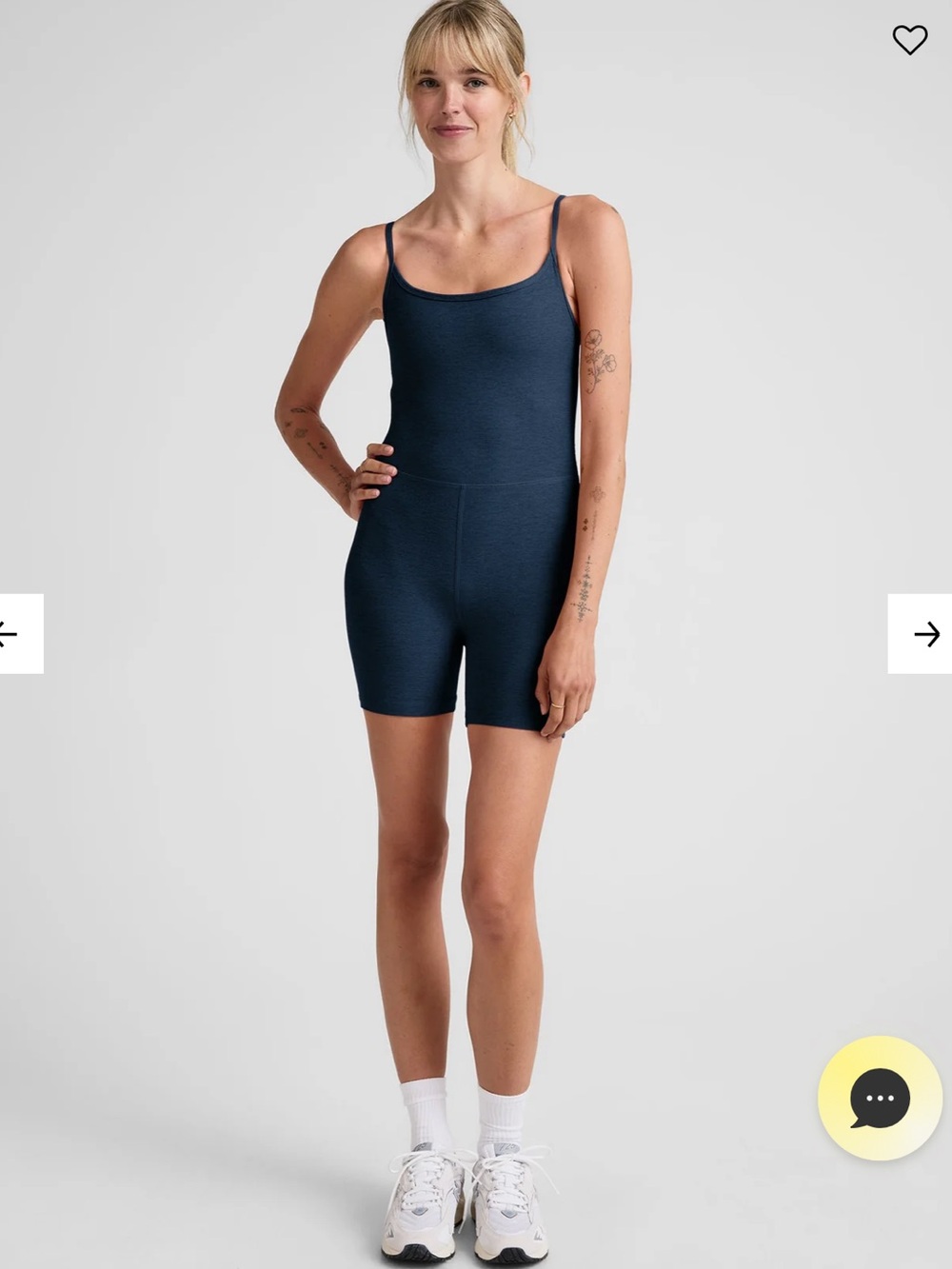Beyond Yoga Spacedye™ Keep Pace Biker Jumpsuit Size XS in Nocturnal Navy